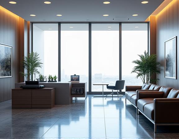 Modernes und professionelles Interieur des Vole Ventures Büros